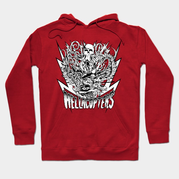 The Hellacopters Hoodie by CosmicAngerDesign